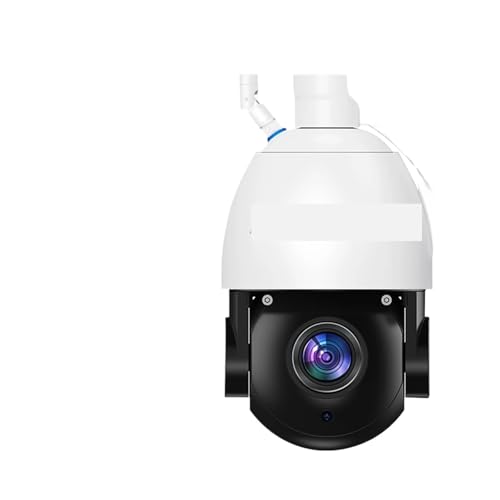 VEKELETE Cámara de vigilancia WiFi con detección de Infrarrojos de 200 m, PTZ, Zoom óptico 50X, 4K, 8 MP, HD, IP, for Exteriores, CCTV de Metal.(E/U,8MP Free 128G Card)