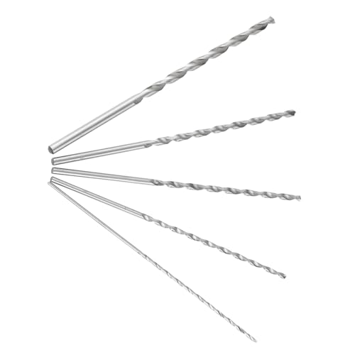 Extra Long Twist Drill Bit High Speed Steel Drill Bit Sets Straight Shank Spiral Drill Bit for Wood Plastic and Aluminum 2-5mm