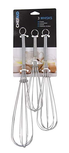 Chef Aid Balloon Whisks Set of 3 (8, 9, 10 inch)