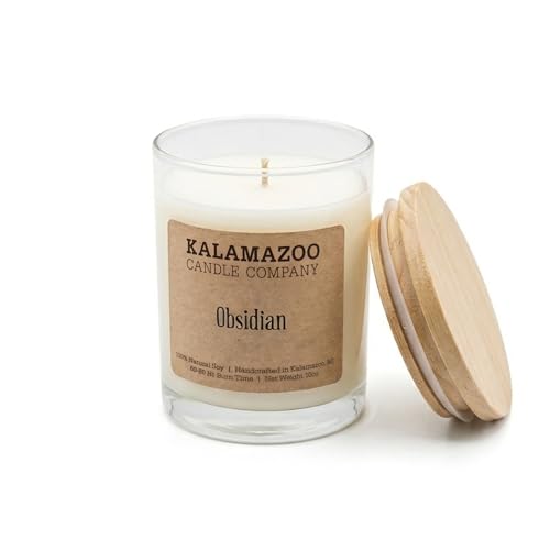Kalamazoo Hand-Poured Soy Candle &ndash; 10oz Classic Jar (Obsidian)
