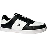 Pyramid Path Lite Bowlingschuhe für Herren aus nahtlosem Netzstoff – leichtes, nahtloses Design, athletische Passform, atmungsaktives Strickobermaterial, universelle Gleitsohlen, Weiß/Schwarz, 44.5 EU