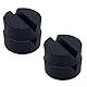 Car Jack Rubber Pads 4 Stück, Car Jack Pads, Rangierwagenheber with Grooves and Waffle Surface für Wagen Hebebühnen, Schwarz