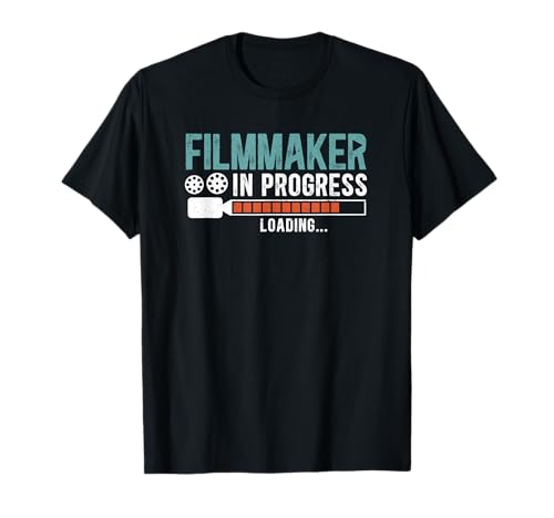 SHIRTSIDE Film Maker Unisex-Adults Black T-Shirt Movie Maker Editor T-Shirt Small