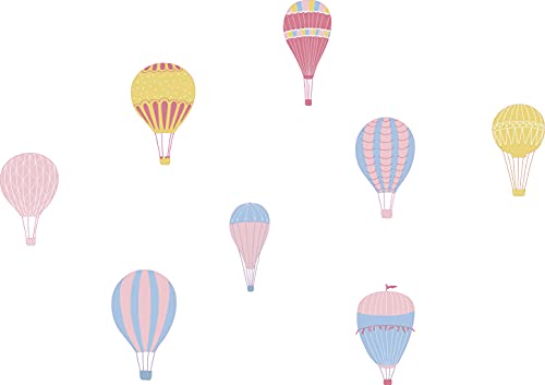 Vinilo Decorativo Infantil Globos Aerostáticos 18 x 28