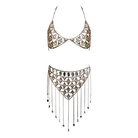 YWCUTE Layered Tassel Body Chain Set Cover