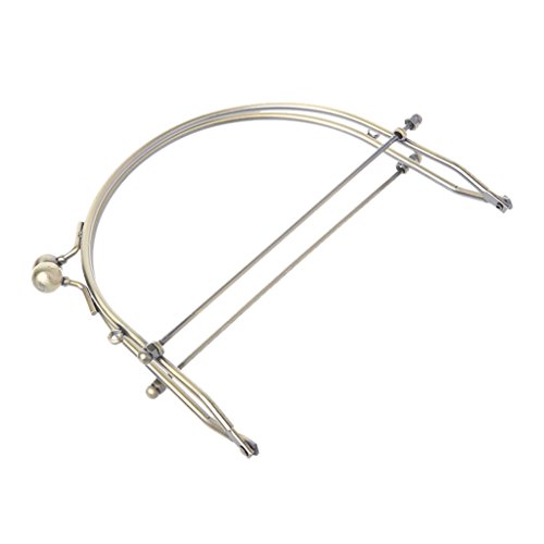 Meipai 1 x Metall-Verschluss, halbrund, mit Kuss-Verschluss, Geldbörse, Tasche, Handtasche, Griff Cover