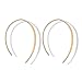 Produktbild HOMEYU® Open Wire Nadel Drop Dangle Hoop Kopf gedreht Einfädler Ohrringe