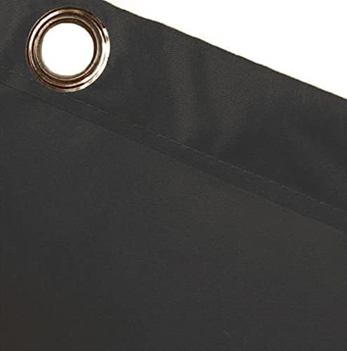Image of Replacement Janitorial Cart Bag, High Capacity Waterproof Thickened Housekeeping Commercial Janitorial Cleaning Cart Bag with 6 Brass Grommets - 25 Gallon (Black)