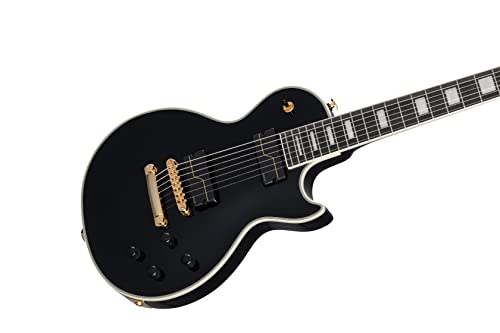 Epiphone Matt Heafy Les Paul Custom Origins 7 cordes avec coque rigide - Les Beatles, Paul McCartney, John Lennon, RIngo Starr, George Harrison Epiphone Matt Heafy Les Paul Custom Origins 7 cordes avec coque rigide – Image 3