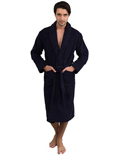 TowelSelections Men's Robe, Turkish Cotton Terry Shawl Bathrobe