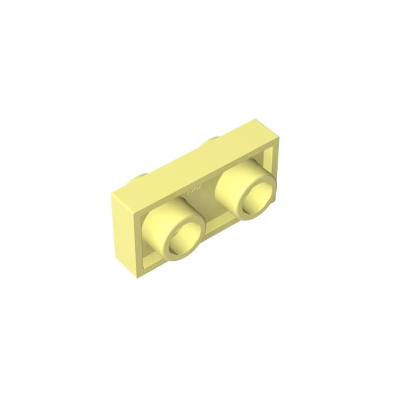 GDS-1581 1x2 Double Sided Board 50PCS Compatible with Lego Toy DIY Parts and MOC Components for Major Brick Brands Color:Bright Light Yellow โ image 1