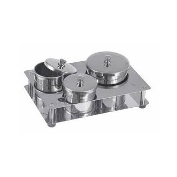 Stainless Steel Liquid ,Pink & White Powder Set