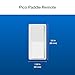 Lutron Paddle Pico Remote for Caseta Smart Dimmers/Switches, On/Off Control, for Table Top or Wallmount Use, PJ2-P2B-GWH, White
