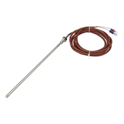 Sensor temperatura RTD PT1000 con cable de sílice 2m y rosca M8 de 150mm 4