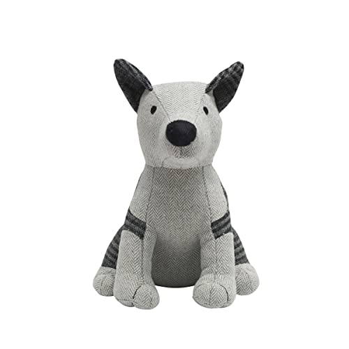 Elements 8.66X11.02X11.02 Inch Gray Dog Weighted Fabric Door Stopper #TOP13