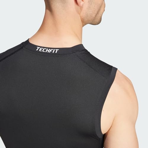 T-shirt sans manches compression adidas Techfit noir taille 3XL - 3