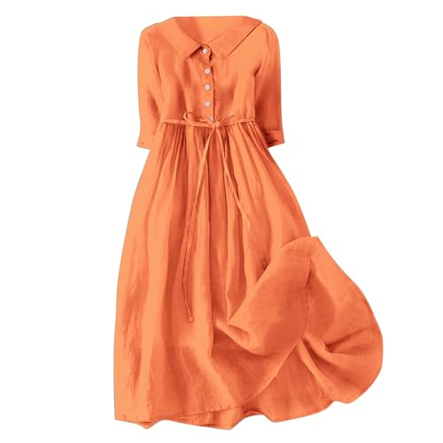 Chemise de nuit midi en coton pour des soirées rétro décontractées