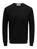 Pull ONLY & SONS Homme Onswyler Life Ls Crew Noos Knit, Noir., L EU