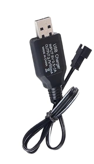 ElectroSys SM-2-Pin USB Charger Cable for RC Car, Drone, Plane, Tank | USB Battery Charging Wire for 3.7V Li-ion/LiPo Toys & Electronics | Multipurpose RC Cable Cord (Pack of 2) - Image 7 thumbnail