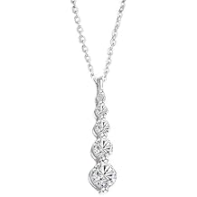 14K Gold Single-row VVS1 Diamond Necklace for Women,Simple and Charming Collarbone Chain, Ideal Gift for Your Significant Other