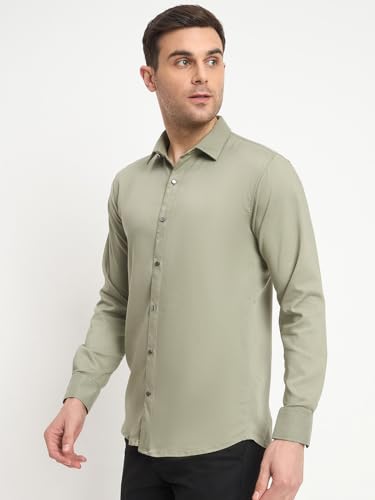 Image of Men's Soft Stretchable Fabric Regular fit Casual Shirt.