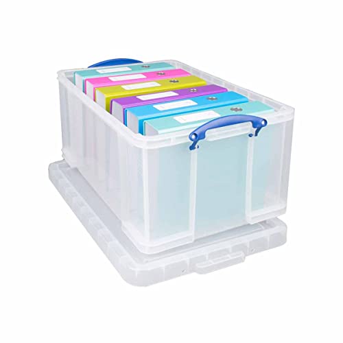 Really Useful 64 Litre Storage Box, Clear