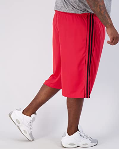 Image of Real Essentials Men's Big & Tall 3-Pack Dry Fit & Mesh Active Athletic Perfomance Shorts (3X-5X)