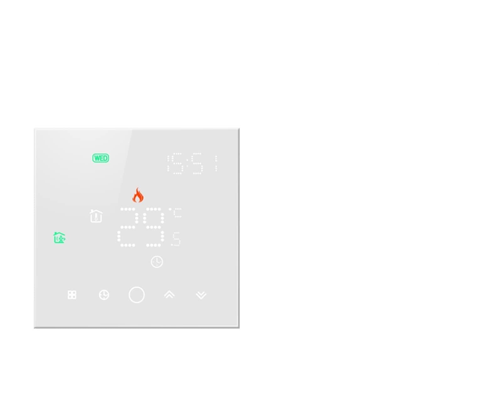 Cyfrowy higrometr termometr wewnętrzny Termostat wifi do kotła gazowego Smart termotato regulator regulatora regulatora temperatury z Tuya Google Home Alexa Z wyświetlaczem LCD