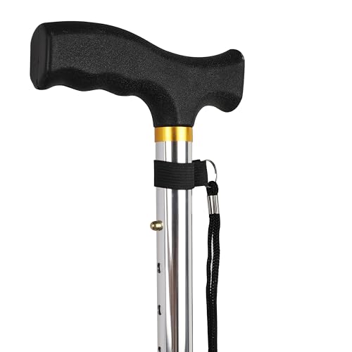 Image of iwalk Alumunium Foldable and Adjustable Walking Stick (Silver)