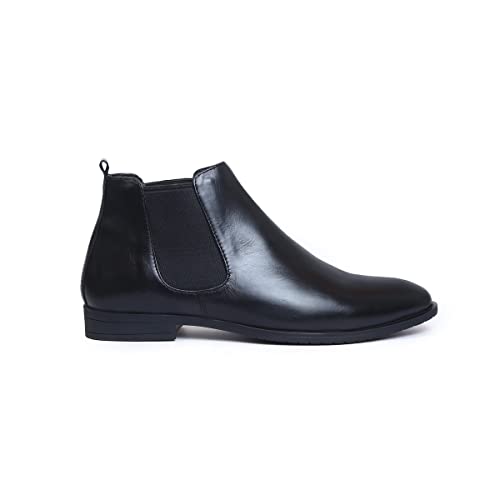 Image of Zoom Shoes ZA4369 Men's Genuine Leather Chelsea Boots | Stylish Slip-On Design with Cushioned Insole | Durable, Comfortable & Trendy for Daily Casual or Semi-Formal Wear