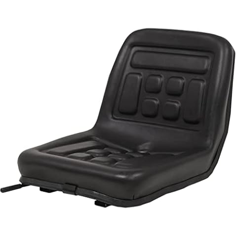 vidaXL Asiento de Tractor Universal Negro Cover