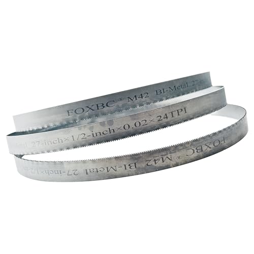 FOXBC 27 Inch Bandsaw Blades 24 TPI for DeWalt DCS377, Milwaukee Portable Band Saw Blade, 27″ x 1/2″ x .020″ 24 TPI - 3 Pack 8 FOXBC 27 Inch Bandsaw Blades 24 TPI for DeWalt DCS377, Milwaukee Portable Band Saw Blade, 27″ x 1/2″ x .020″ 24 TPI - 3 Pack - Image 8