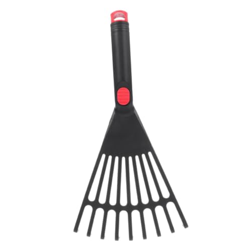 HOMSFOU Rastrello Plastica Per Foglie Giardinaggio Giardino Aiuole Con Manico Piccolo Con Manico Facile Da Usare