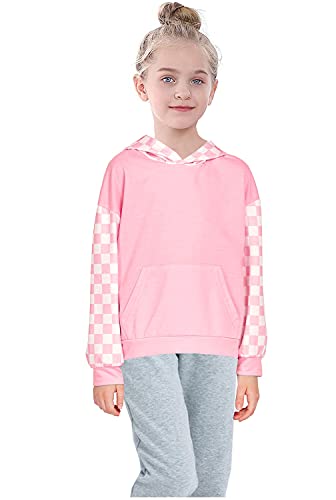 Image of Deeorla Little Boys Girls Cotton Tie Dye Hoodies Long Sleeve Pullover Sweatshirts for Big Kids 5-15Years