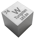 Tungsten Density Cube Pure Metal High Element Block Suitable for Collections, Science Education Experiment Application,25.4×25.4×25.4mm(10x10x10mm)