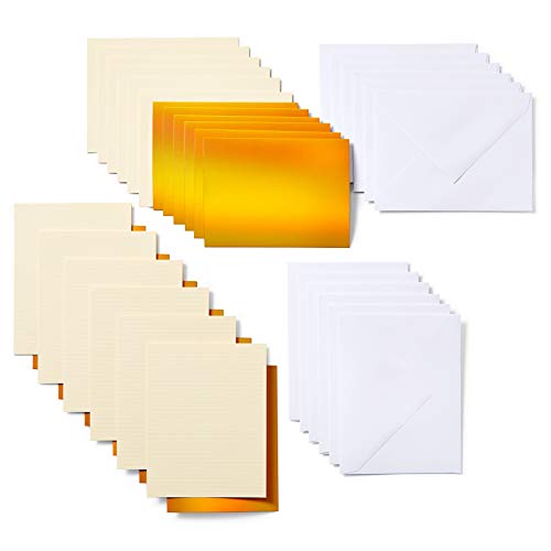 Cricut Joy Insert Cards - DIY Greeting Card for Baby Shower, Birthday, and Wedding - Matte Holographic Cream/Gold, 12 ct - image 2