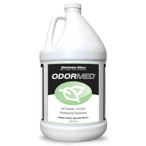 Odorcide Odormed Pet Odor Eliminator Refill – Odor Eliminator for Strong Odor for Floors, Walls, Cages & More – All-Purpose Clinic Deodorizer w/Safe, Non-Enzymatic Formula (Fresh Scent, 1 Gal)