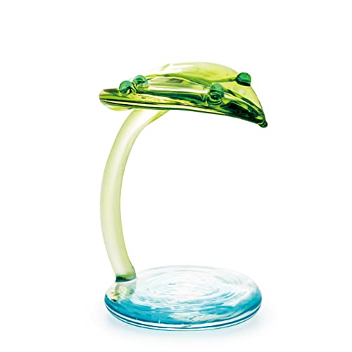 キャッスルエンタープライズ かわいらしい ガラス細工 【ハスの葉の台付】のサムネイル