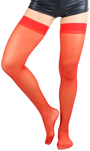 Image of ToBeInStyle Women's Sheer Seamless Nylon Contrasting Backseam Stocking