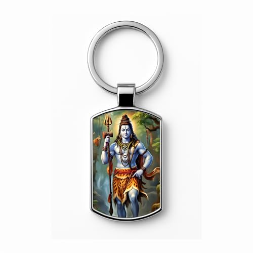 Image of Stylish Metal Keychains with Permanent Glossy Print - Inspirational Quotes & Spiritual Designs - Perfect Key chains for loved ones, Personal Use, Gifts & Return Gifts