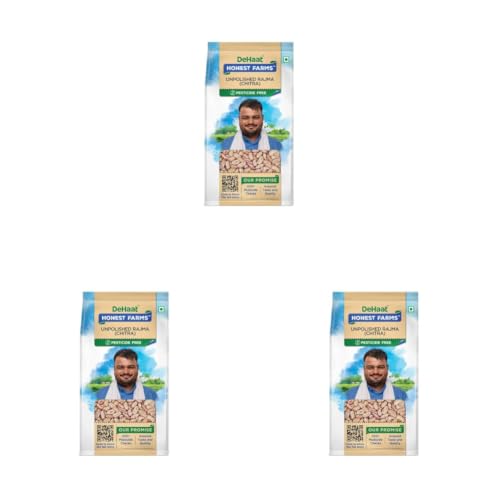 Image of DeHaat Honest Farms Pesticide Free Unpolished Rajma (Chitra) 500 GM (Pack of 3)