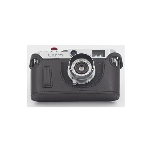 Funda de Cuero Marrón Oscuro para Cámara Canon P o Canon 7 miniatura 1