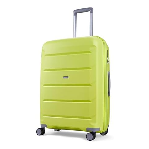 Rock Tulum Expandable Hardshell Suitcase in Lime Green Cover