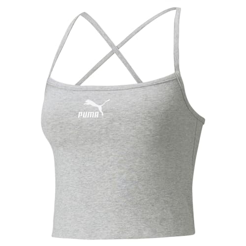 Bra Top Puma Classics gris chiné en coton confortable