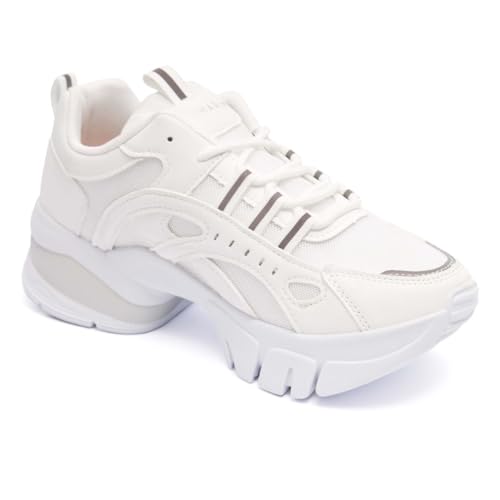 Tenis Ramarim Feminino Chunky Plataforma Casual Original (Branco, BR, Adulto, Numérico, 38)