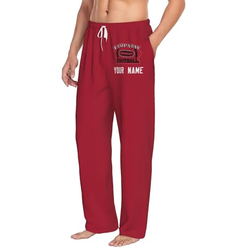 Custom Pajama Pants Personalized Unisex House Trousers Customizable Name Athletic Lounge Pants with City Name3