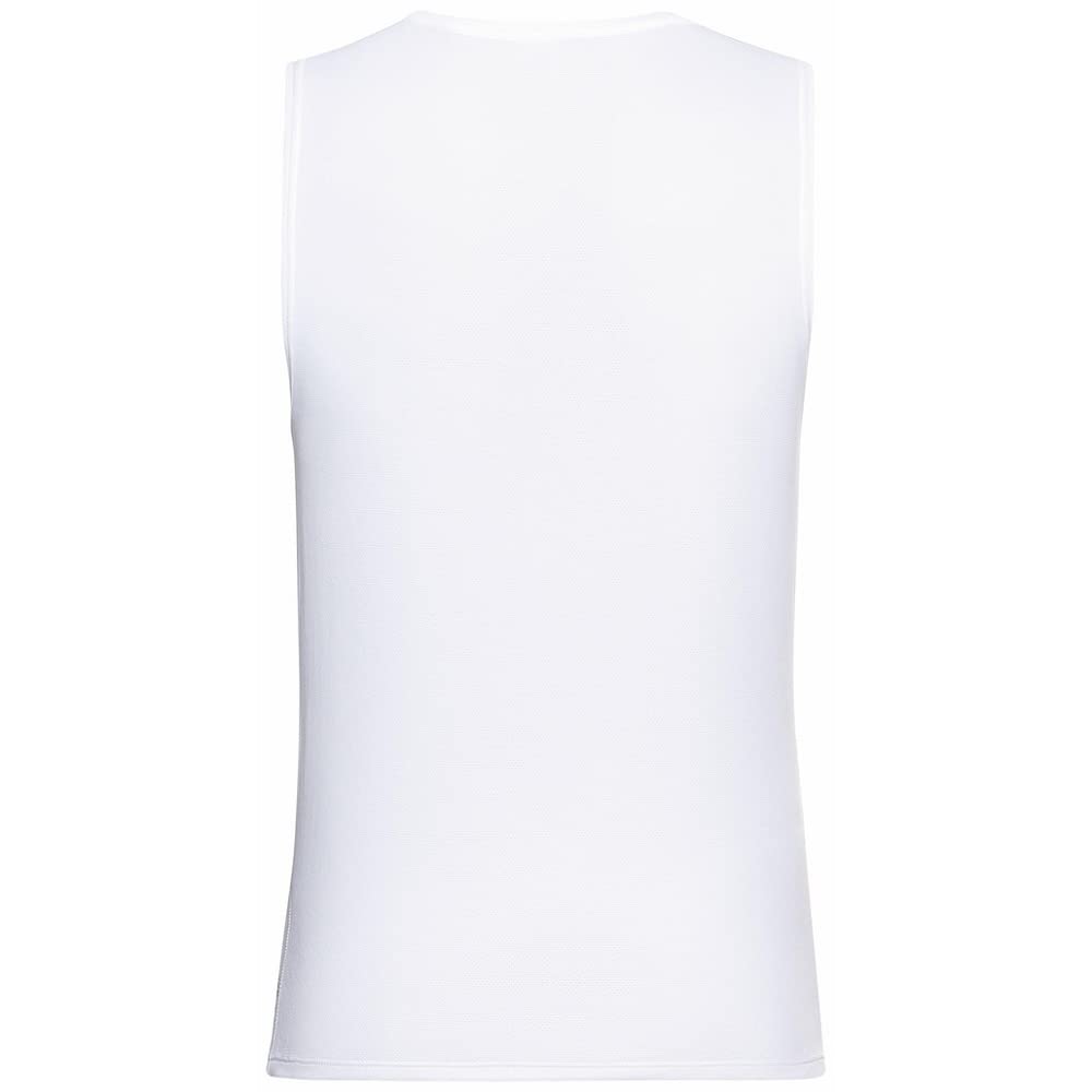 Odlo Herren Active F-Dry Light Eco_141172 Funktionsunterwäsche Tanktop, Weiß, XL EU & Unterhemd Damen Kurzarm Active F-Dry Light I Funktionsshirt I Funktionsunterwäsche