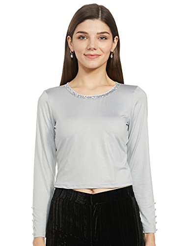 Image of Aurelia Women's Polyester Solid Regular Fit Top