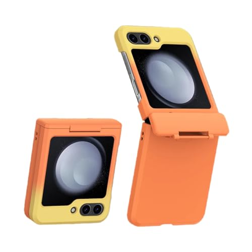 Coque colorée Samsung Z Flip 3 orange jaune pour look urbain mat