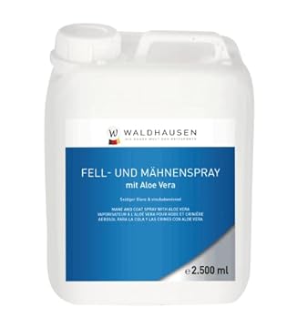 Waldhausen - Spray per la cura di pelo e criniera, con aloe vera, 2500 ml
